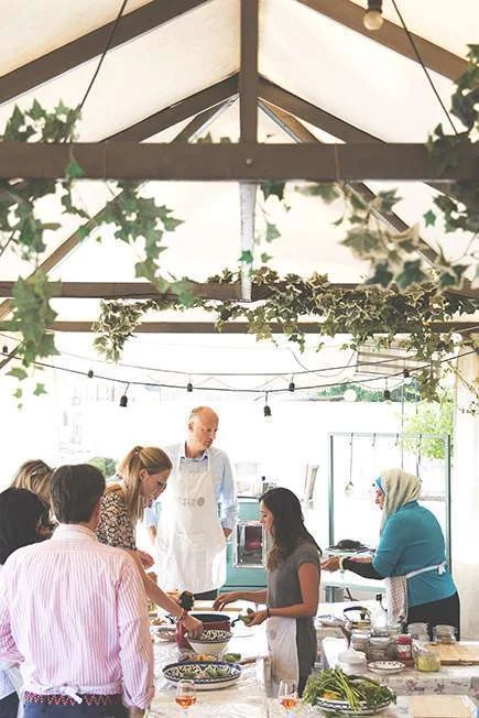 A cooking class at Beit Sitti